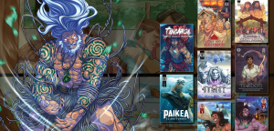 maui powerful character illustration emanating energy to show how dramatic and fantastic Maui brand elements can be